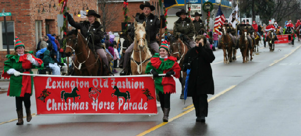 An Old Fashioned Christmas Horse Parade in Lexington, Michigan