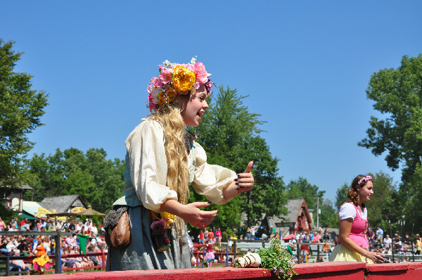 RoundTable Production's jousting horses at the Michigan Renaissance Festival