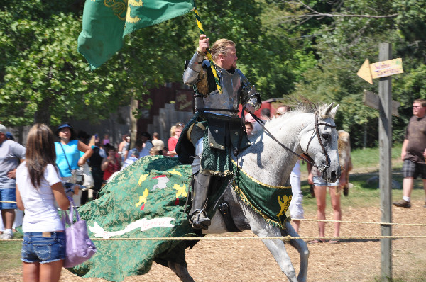 RoundTable Production's jousting horses at the Michigan Renaissance Festival