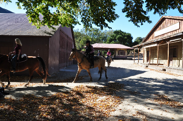 trail riders at Paramount Ranch in California