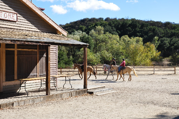 trail riders at Paramount Ranch in California