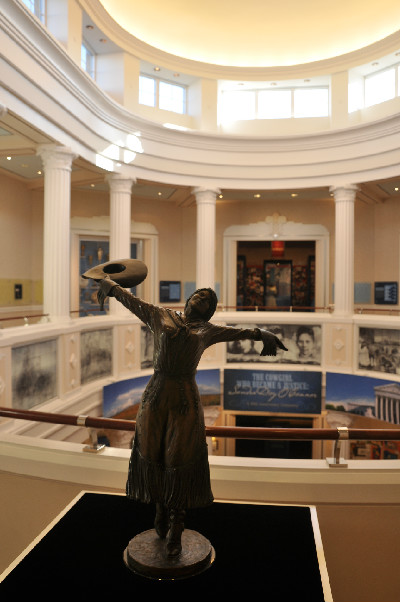 The rotunda at the National Cowgirl Museum and Hall of Fame.