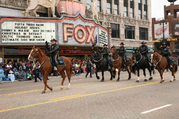 Detroit mounted police, an equestrian police unit