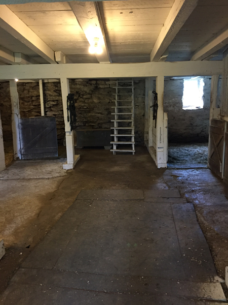 bank barn restoration project interior