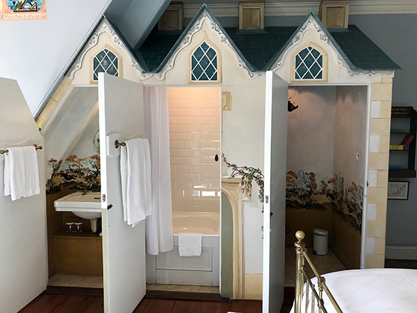 bathroom in a castle Castle Leslie Ireland