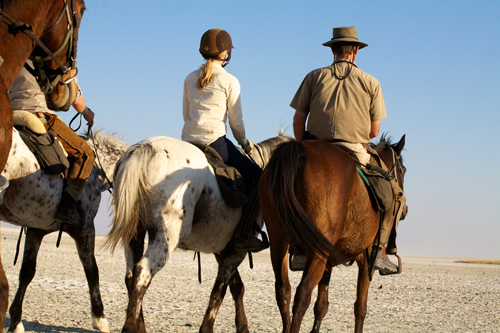 Makgadikgadi Pans horse riding