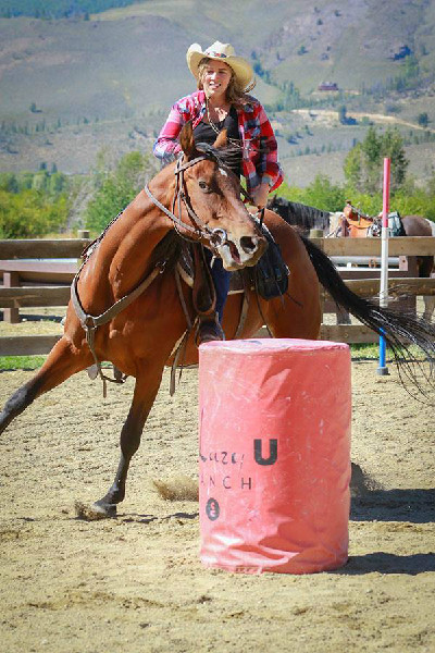 C Lazy U Ranch barrel racing