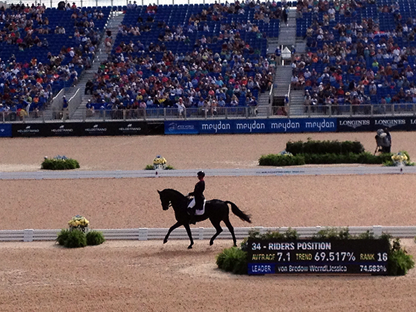 Carl Hester riding at WEG