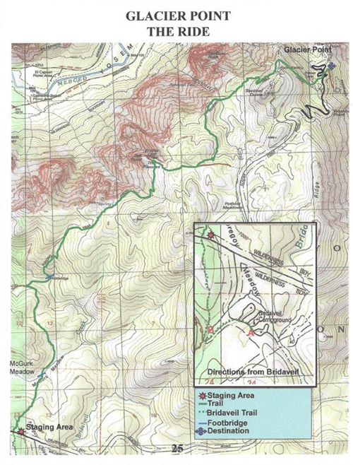 glacier point horse trails map yosemite