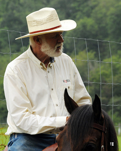 Larry Voecks AQHA trail riding challenge