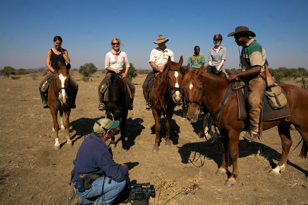 Equitrekking team in Botswana