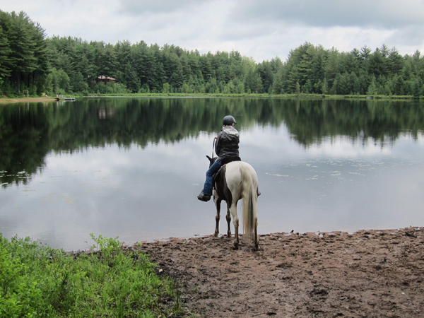 horseback riding at little otter lake new york