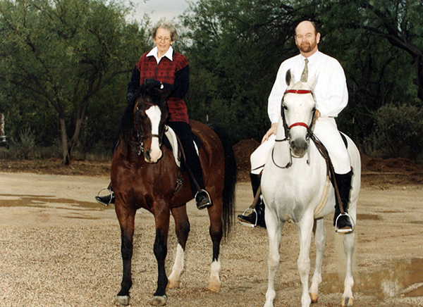 Mark and Bazy Tankersley Arabian horses