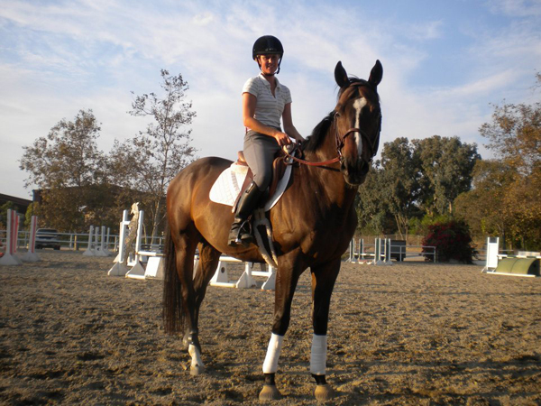 Megan Cavan and her OTTB, Cam