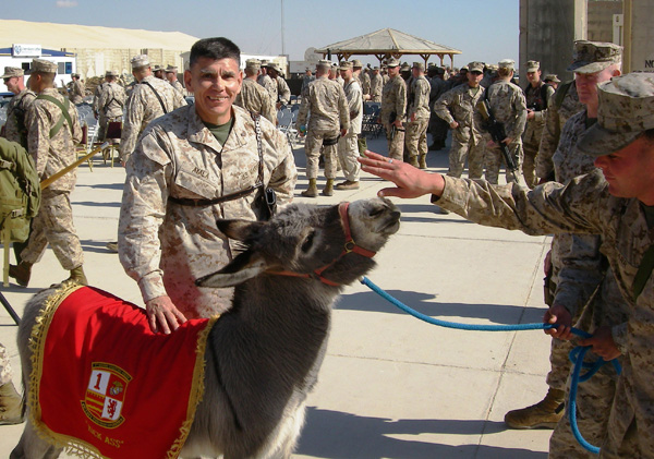 Smoke with Marines Iraq