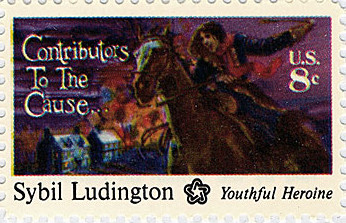 sybil ludington stamp horse stories history