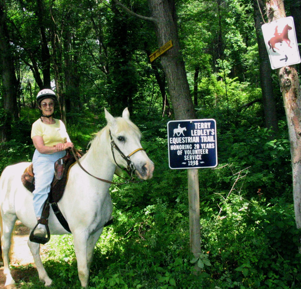 Rider at Terry Ledley Trail 