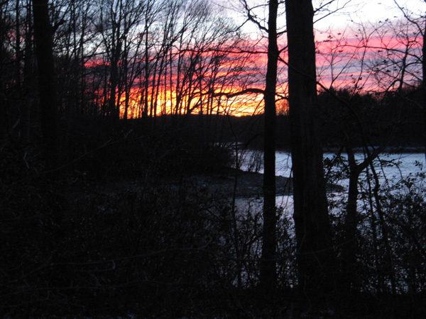 Sunset at Rocky Gorge Reservoir