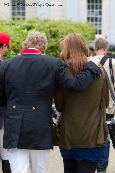 Rebecca Walton of PMG with British show jumper Nick Skelton