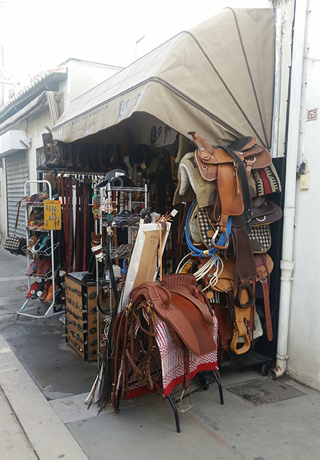 aladdins cave tack shop in camargue france