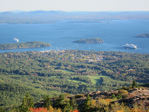 bar harbor aerial view