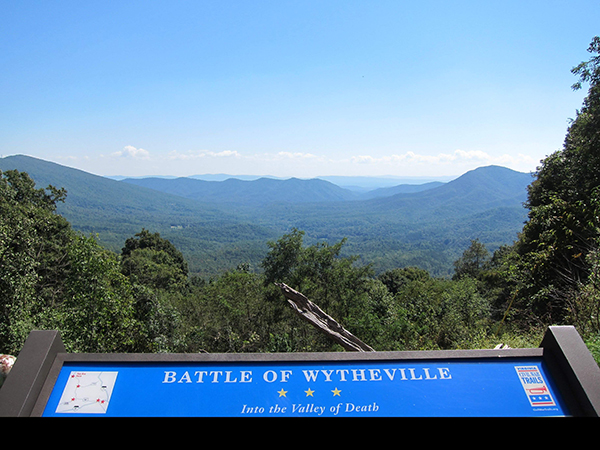 battle of wytheville mountain view