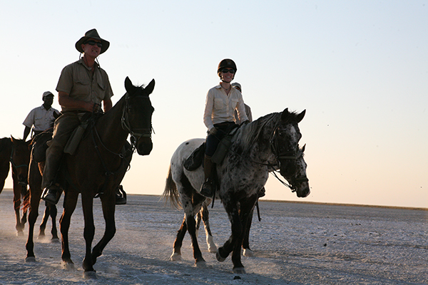 Botswana moon horseback