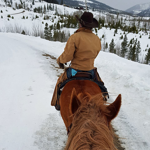 C Lazy U Horseback Riding Snow