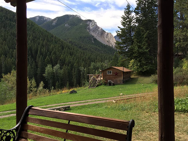 view from cabin 63 ranch