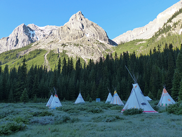 camp horseback teepee