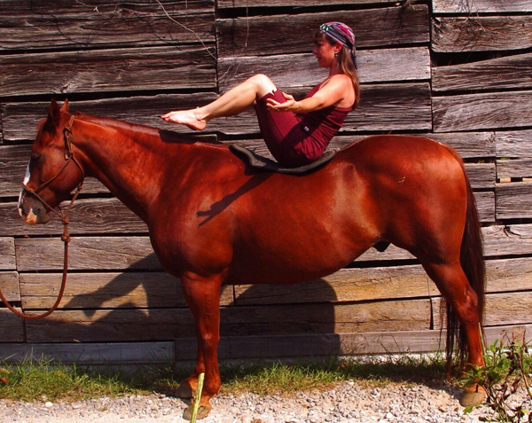 Yoga Poses on Horseback