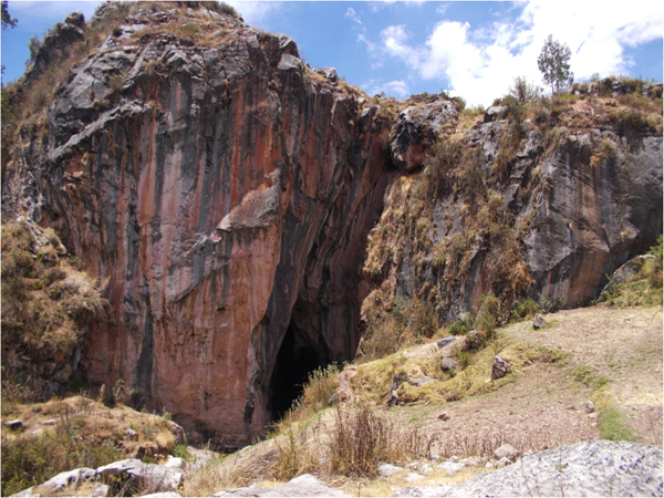 scenic of cave in cusco peru