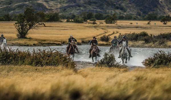 Galloping Through Pampas in Chile 