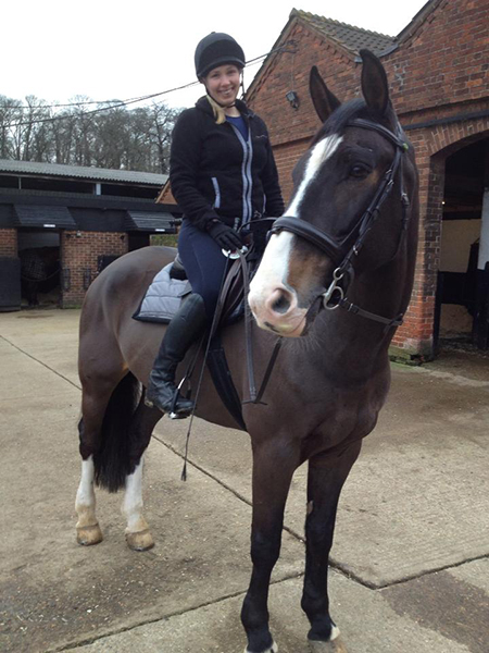 claire harker riding her horse rock 