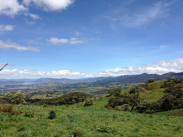 Colombia overlooking Lake Tomine