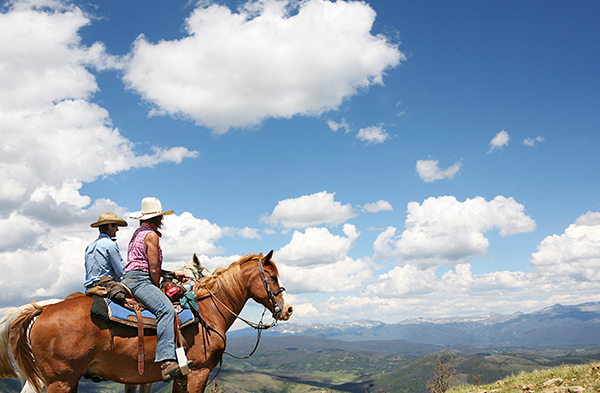 Colorado dude ranch views