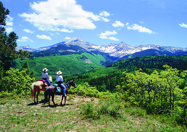 Colorado dude ranch views