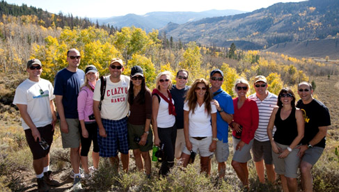 Guided hikes are always popular at this Colorado dude ranch.
