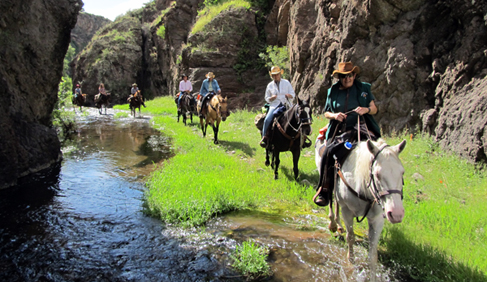Taylor Creek Narrows at Geronimo Trail Guest Ranch, New Mexico.