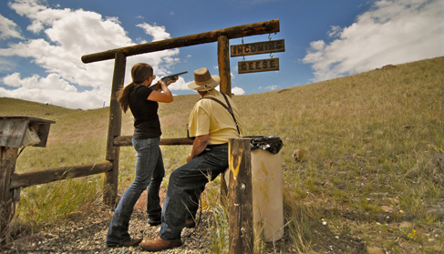 Mountain Sky Guest Ranch Montana shooting