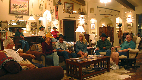 Guests playing games at Stagecoach Trails Guest Ranch Arizona