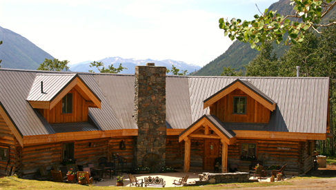 The gathering place at Tsylos Park Lodge a Canadian wilderness lodge with fly fishing vacations