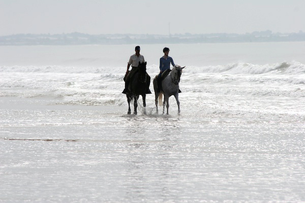 beach riding spain