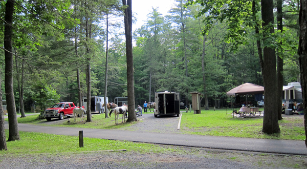 Douthat state park virginia horse camping trails