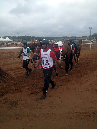 Endurance Riders at WEG in Tryon, NC.