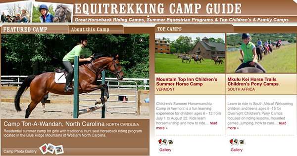 Equitrekking Horse Camps Guidebook