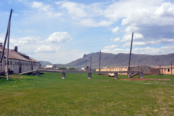 ex Soviet breeding farm still in use near Talas