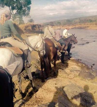 Crossing the Mara River abundant with hippo pods and crocodiles