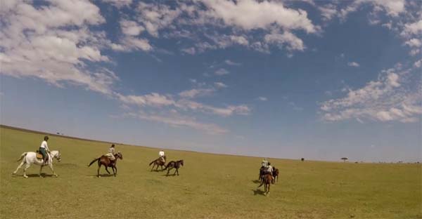 cantering africa kenya horseback