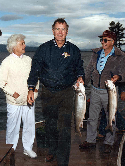 George Bush Averills Flathead Lake Lodge Montana